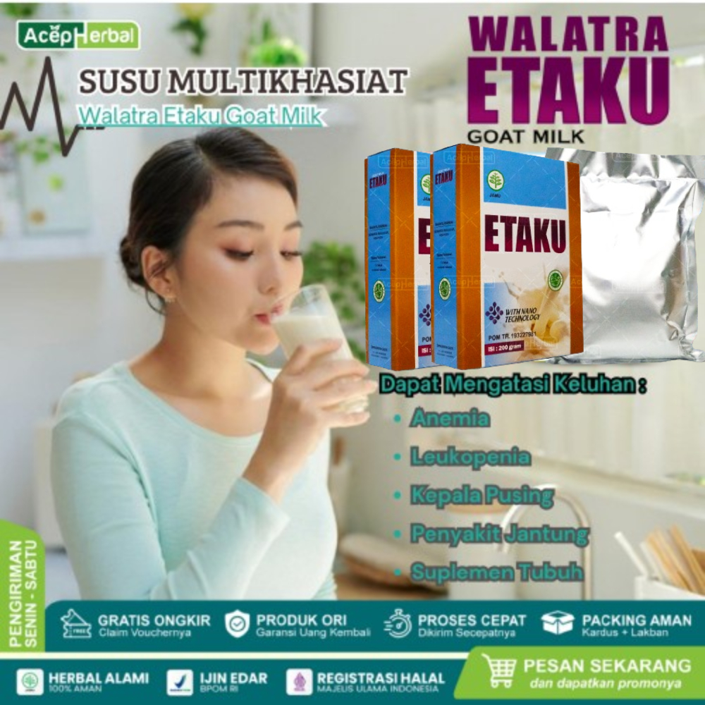 

Walatra Etaku Susu Kambing 100% Original Dari Kambing Unggulan