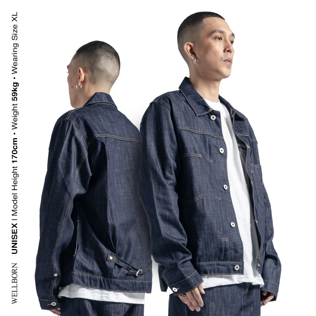 Wellborn Staple Trucker Jacket Blue Black