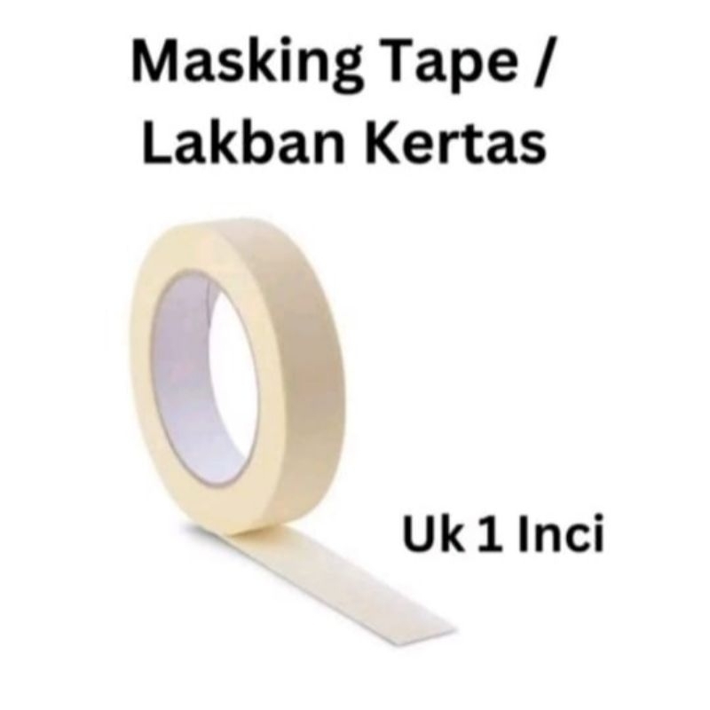 

Lakban Kertas 1 Inch Perekat Selotip Serbaguna