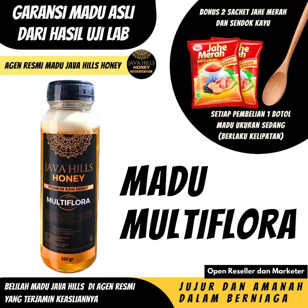 

Javahills honey Java hills raw honey Madu Murni Asli 100% Multiflora