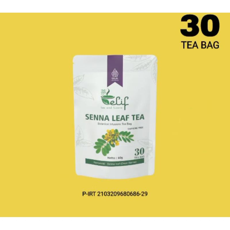 

ELIF TEA Senna Leaf Tea | Teh Detox Pembersih Usus Kotor Penyebab Jerawat &