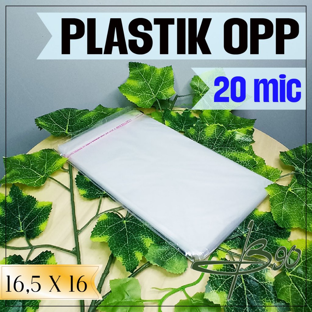 Plastik Opp 20 Micron 16.5x16cm