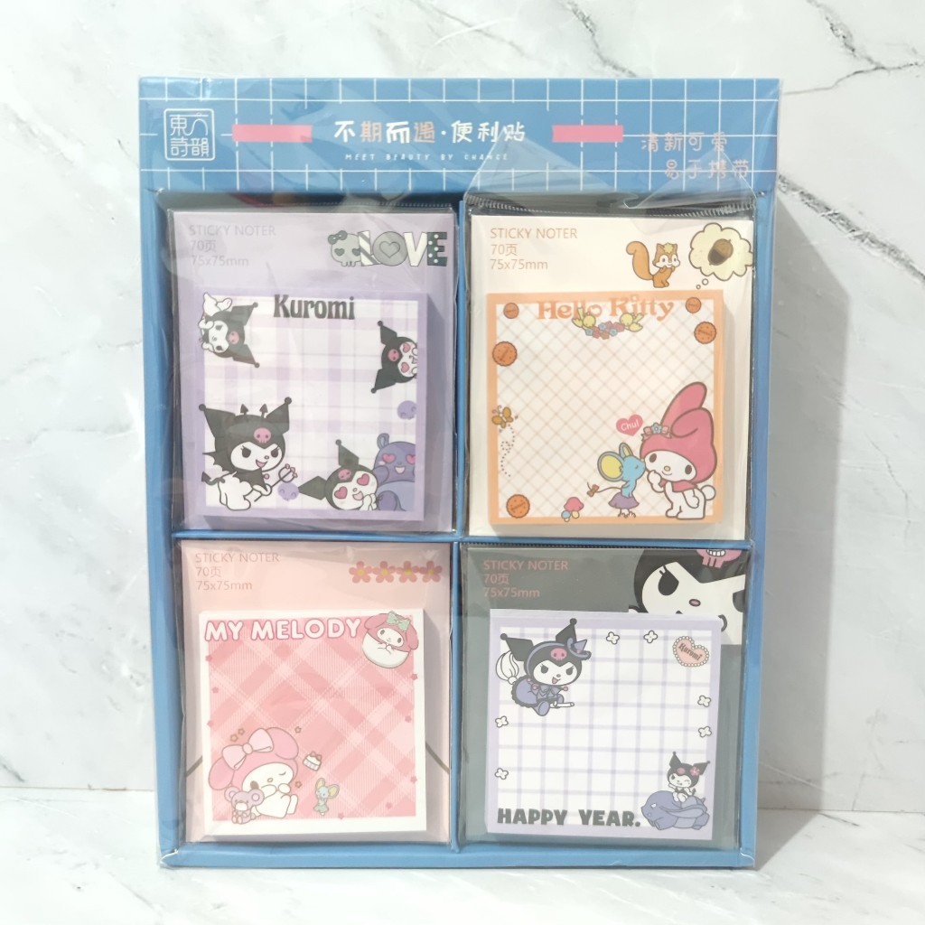 

Memo Pad Sticky Notes Motif Sarnio Sanryo Zanrio Kurom Melody / Memo Tulis