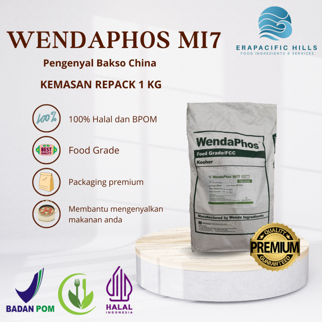 

Pengenyal Bakso & makanan/ Wendaphos M17/ STTP/1 KG