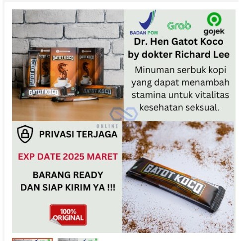 

Kopi Gatot koco Dr hen by Richard Lee VARIANS SACHET