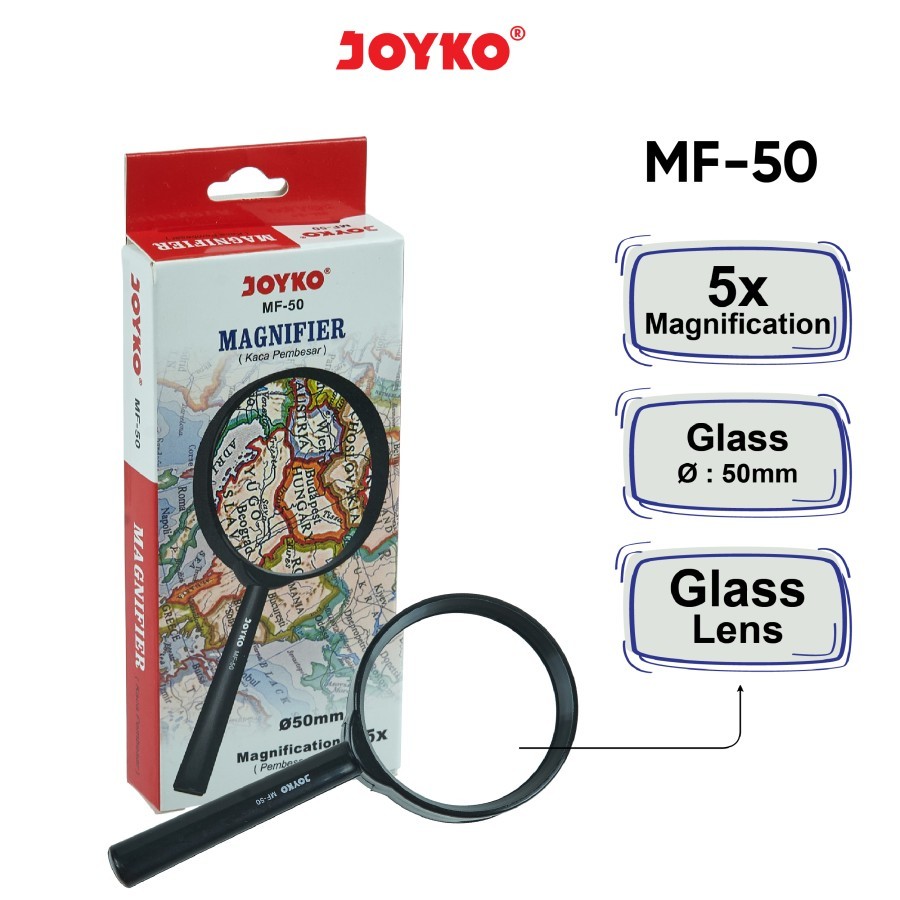 

Kaca Pembesar Joyko MF-50 / Magnifier Joyko MF-50