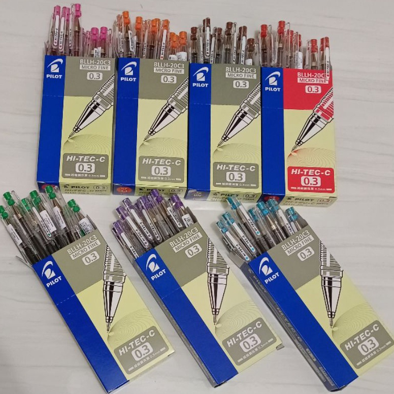 

PEN HITECC PILOT 3 WARNA WARNI ORIGINAL 1PAK12PCS KODE Q1T2