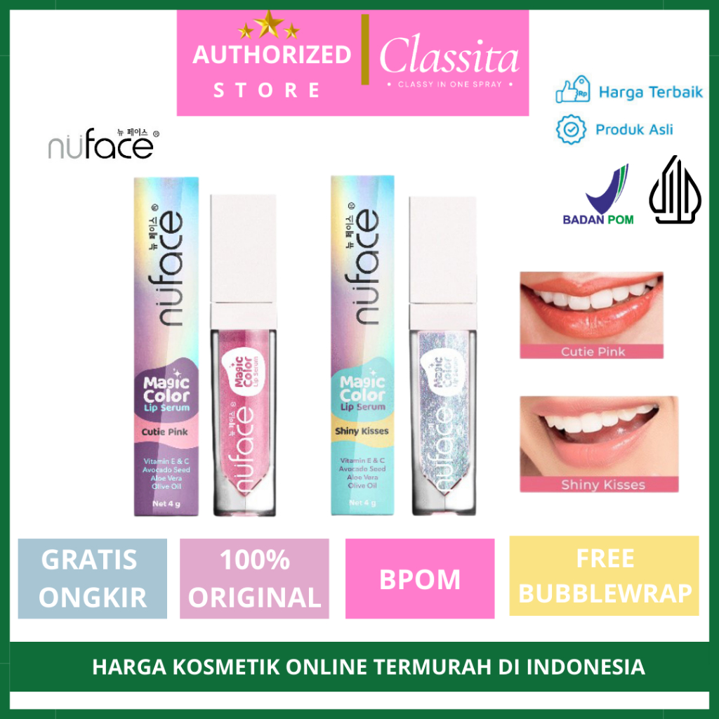 𝐂𝐋𝐀𝐒𝐒𝐈𝐓𝐀.𝐈𝐃-Nuface Lip Serum | Serum Bibir Hitam | Lip Serum | Nuface Magic Color Lip Serum Melembab