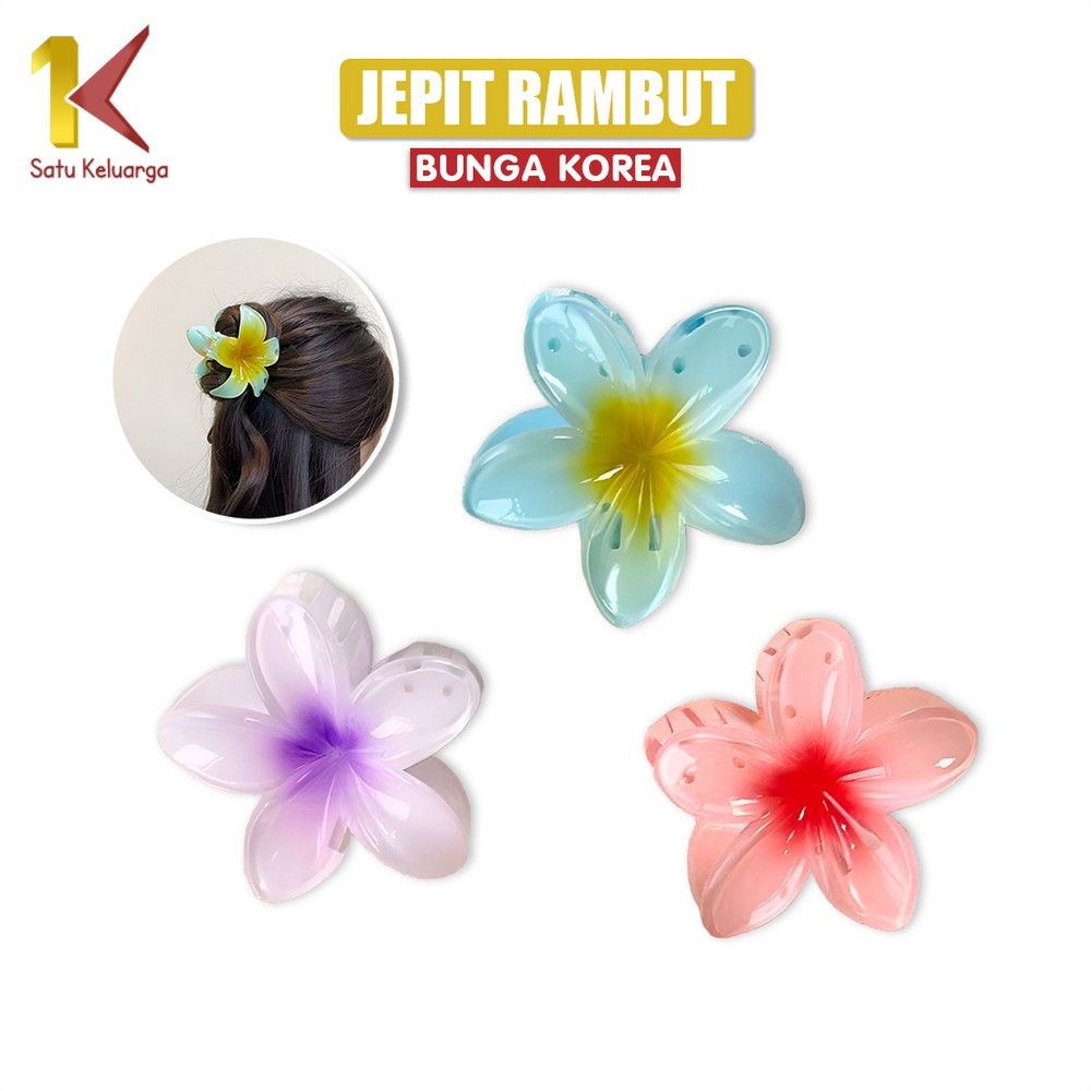 Satu Keluarga Jepit Rambut Bunga Kamboja Wanita C1092 Jedai Bunga Jepitan Rambut Korea Hair Clip