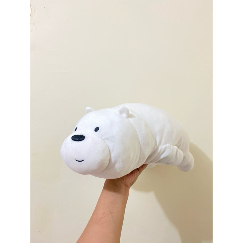 Boneka ice Bear Karakter We bare Bears Size 50x13cm Original / Boneka Ice Bear / Boneka Wbb Ice Bear