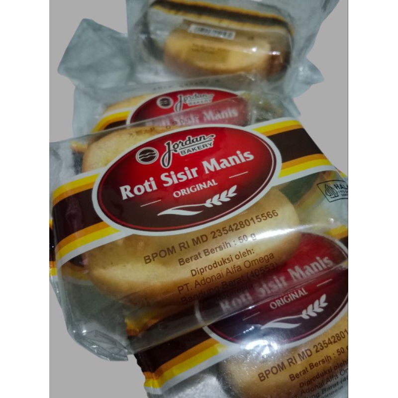 

ROTI SISIR MANIS JORDAN BAKERY ISI 5