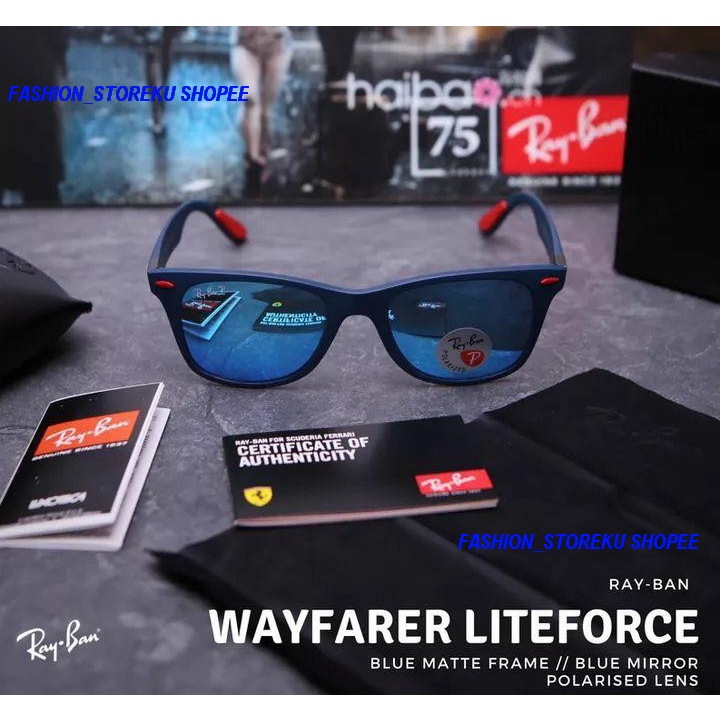 RayBan ferrari liteforce RB4195 blue original