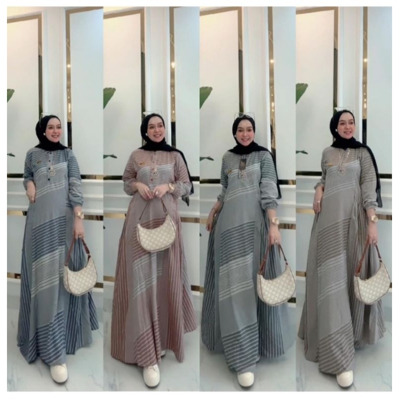 Gamis katun premium ori "Korina"