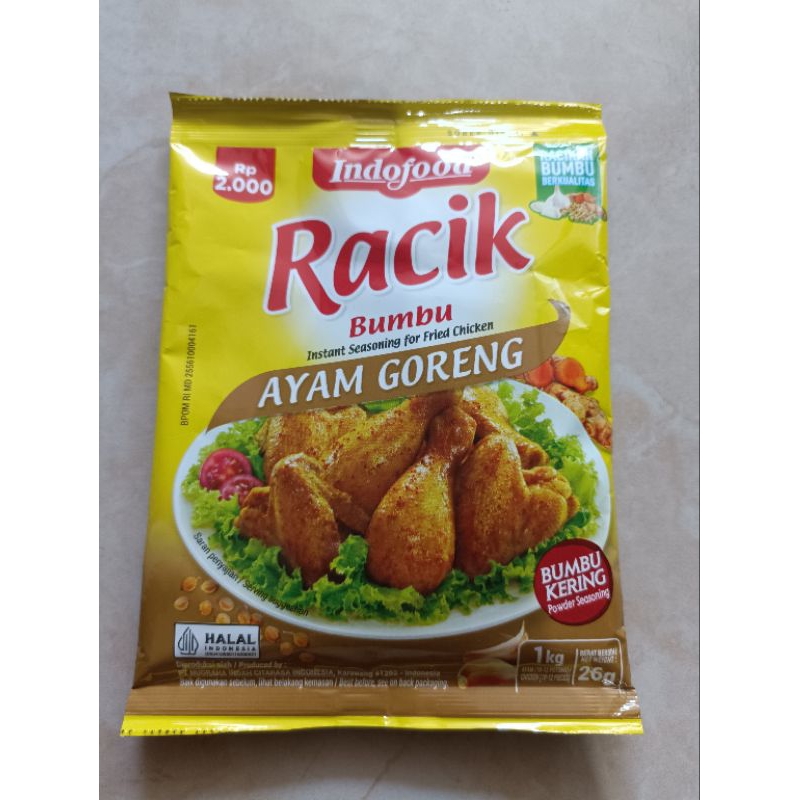 

BUMBU RACIK AYAM GORENG 26G INDOFOOD ISI 10 SACHET