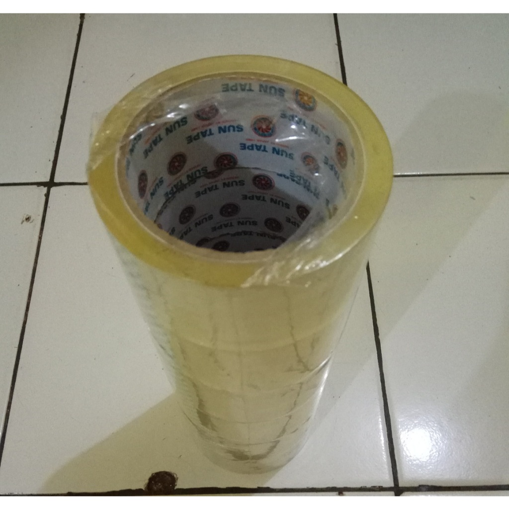 

lakban bening 2 inci isi 6 - solatip- pelekat -solasi