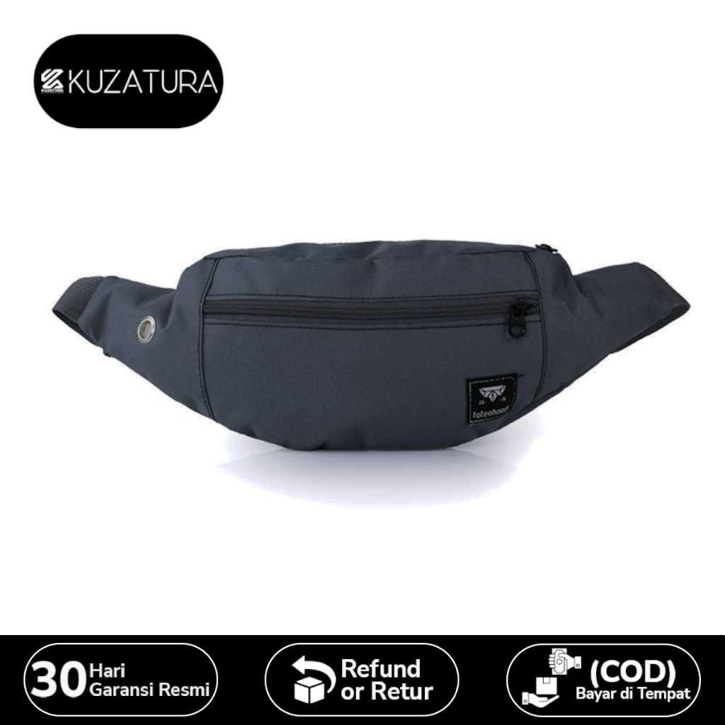 Tas Pinggang Pria Waistbag Cowok Waist Bag Selempang Dada Travel HP Handphone Slingbag Kecil Kasual