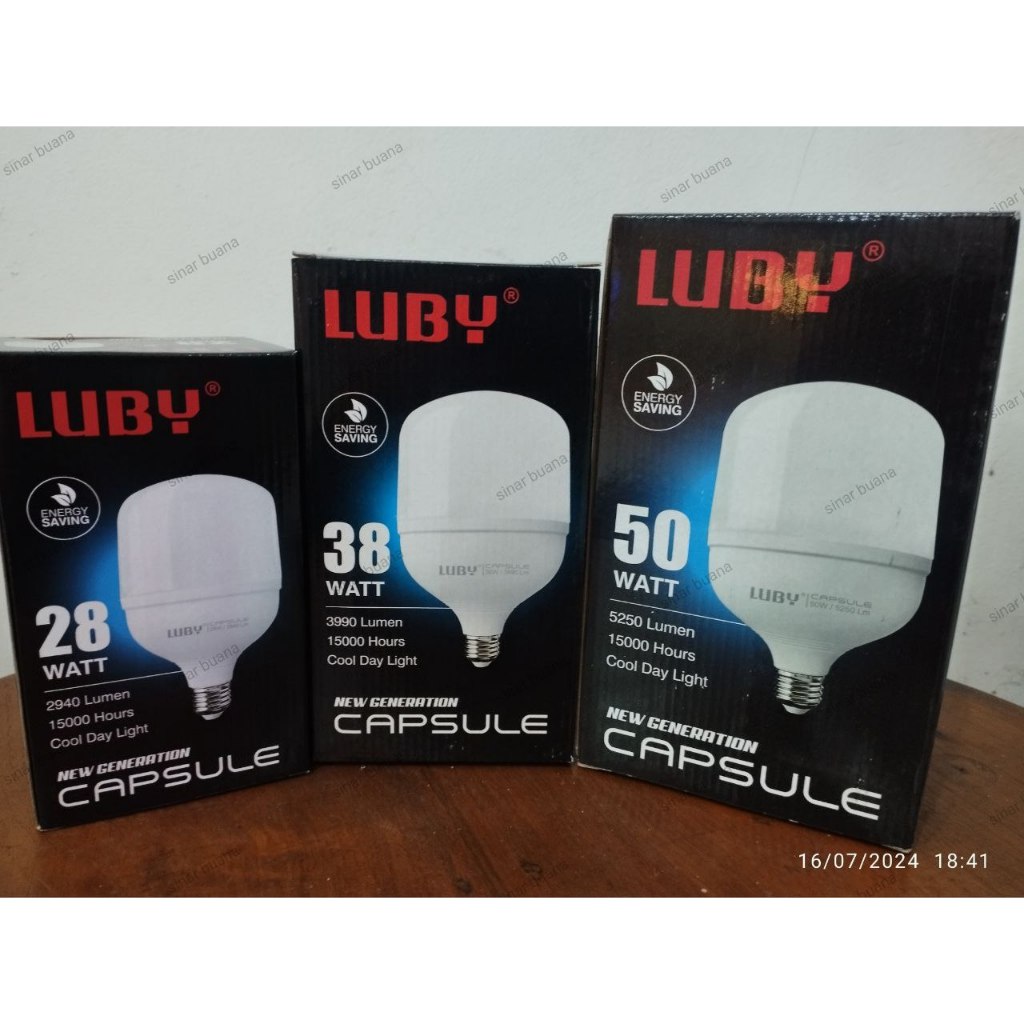 LAMPU BOHLAM LED LUBY 28 38 50 WATT