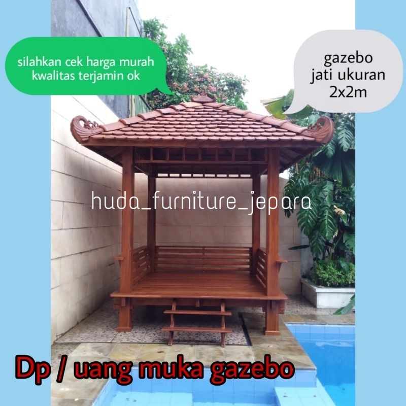 gazebo jati 2x2m/DP awal