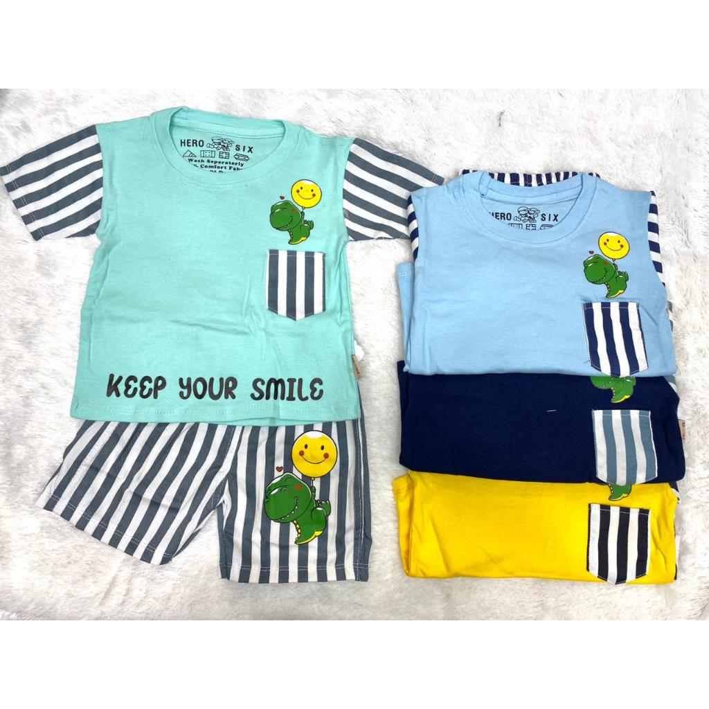 KAOS OBLONG ANAK LAKI-LAKI 1-2TAHUN FASHION SMILE