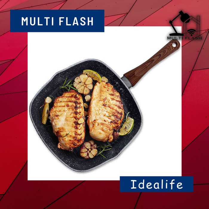 IDEALIFE - Grill Pan Cookware - Pemanggang / Griller - IL28GP