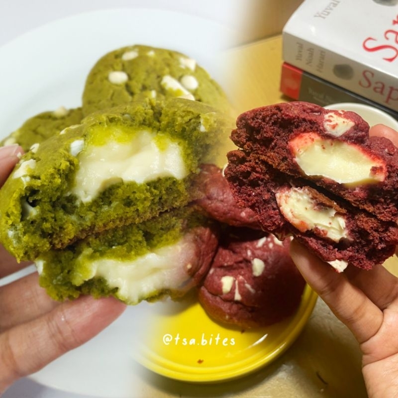 

Tsa.bites Cookies - Matcha & Red Velvet Cheese (Min. Order 3 Pcs)