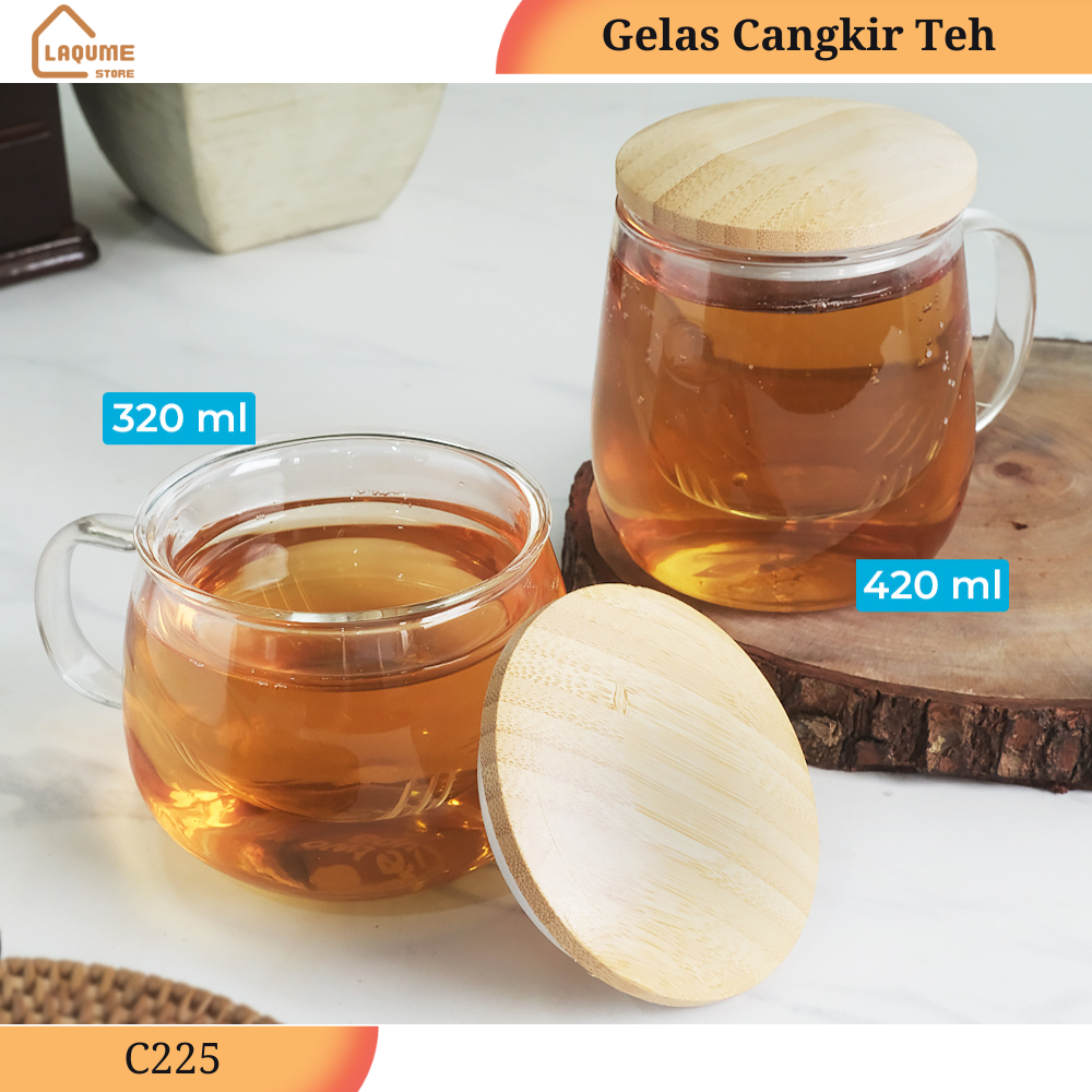 Gelas Cangkir Teh Tea Cup Mug with Infuser Filter