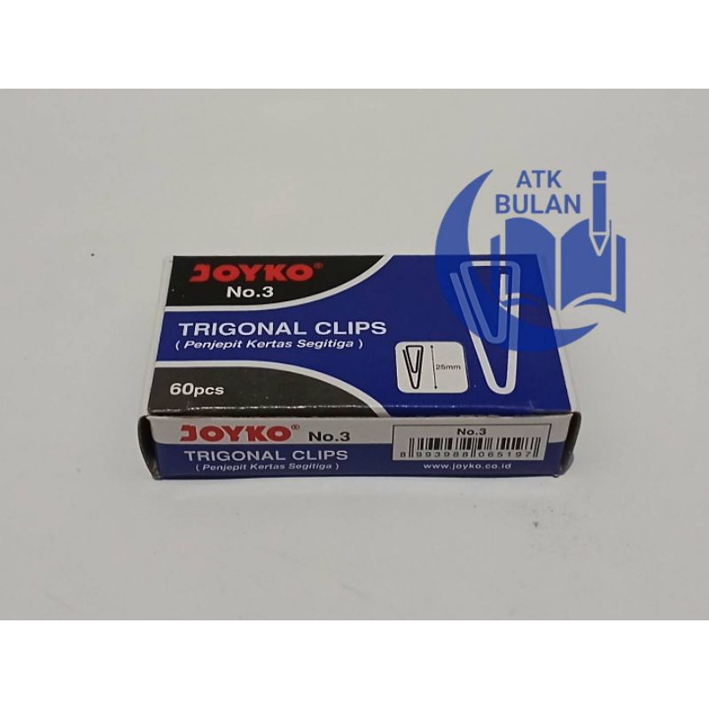 

clip trigonal (per kotak isi 60 pcs)