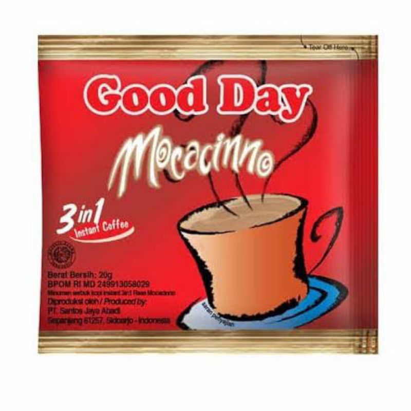 

GOOD DAY MOCACINNO RENCENG ISI 10 SACHET