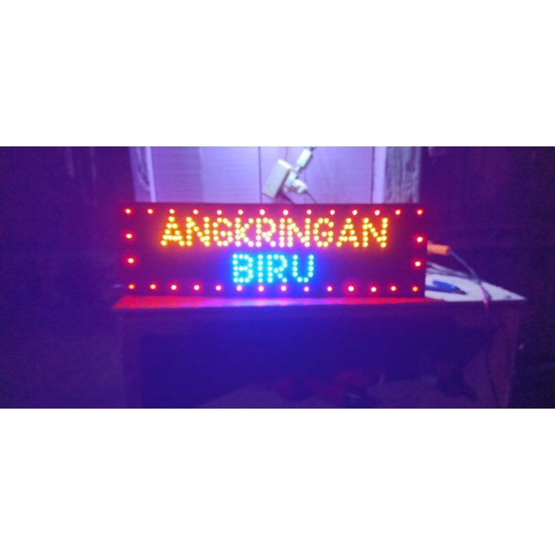 LED sign/tulisan lampu ANGKRINGAN BIRU