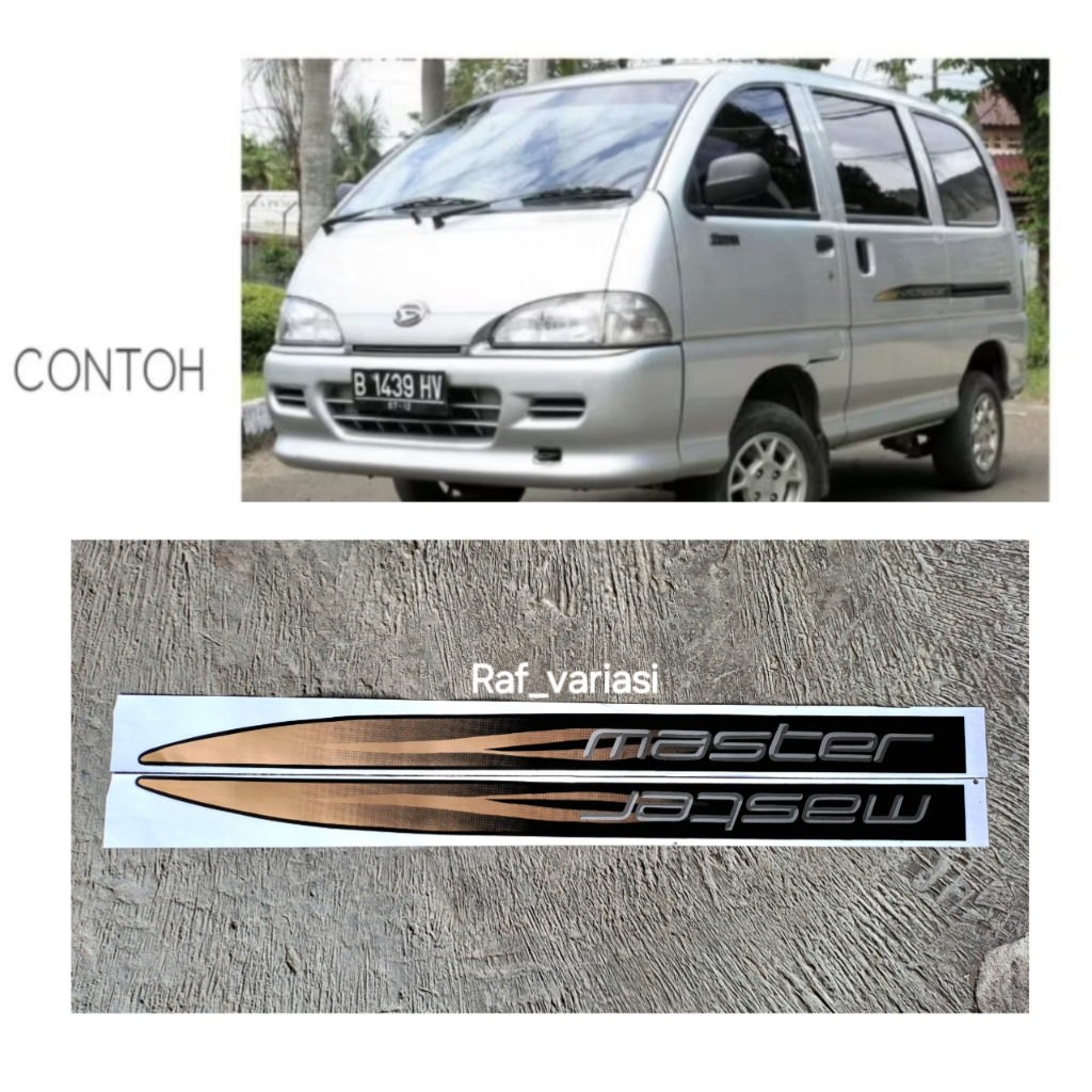stiker List Body Zebra Espass Master / Stiker Daihatsu Espass minibus Futura / sticker master espass