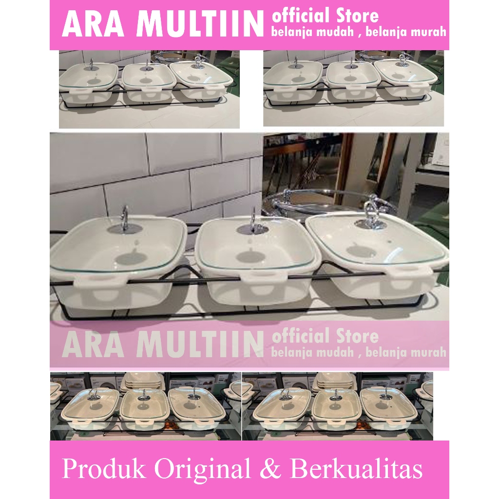 Casserole warmer informa/prasmanan set informa/wadah saji informa