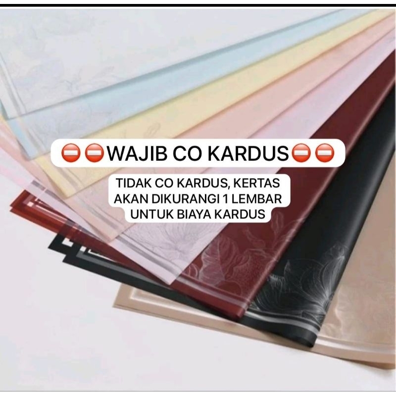 

WAJIB CO KARDUS!!! WRAPPING CELLOPHANE MODEL FLORA