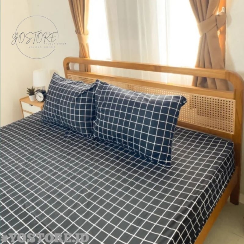 sprei aesthetic | sprei kotak 120x200 | sprei kotak kotak | sprei kotak hitam | sprei kotak putih | 