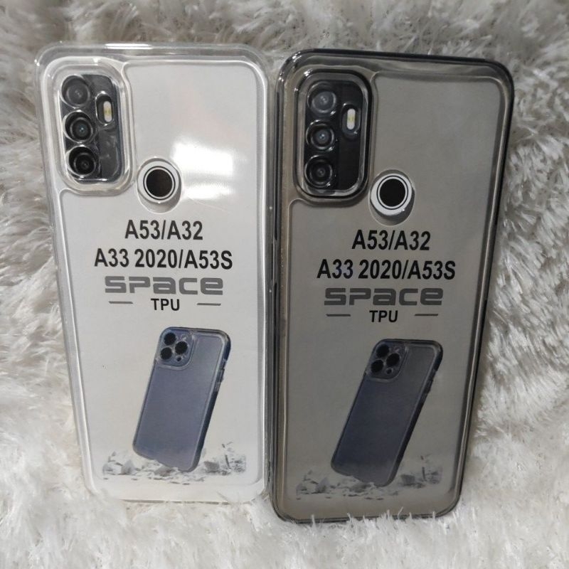 Casing Silikon OPPO A53 A32 A33 2020 A53S 4G Case Silikon Clear Bening Transparan Pro Camera+ pelind