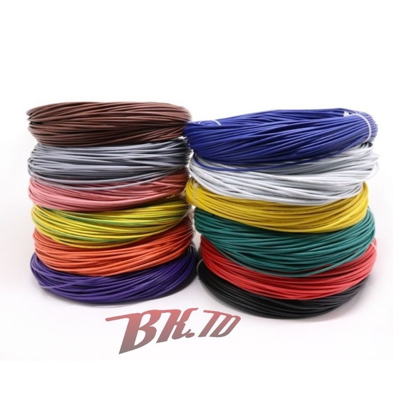 Kabel NYAF 0,8mm 1 Meter Kabel Tunggal Serabut Kabel Body Motor Audio