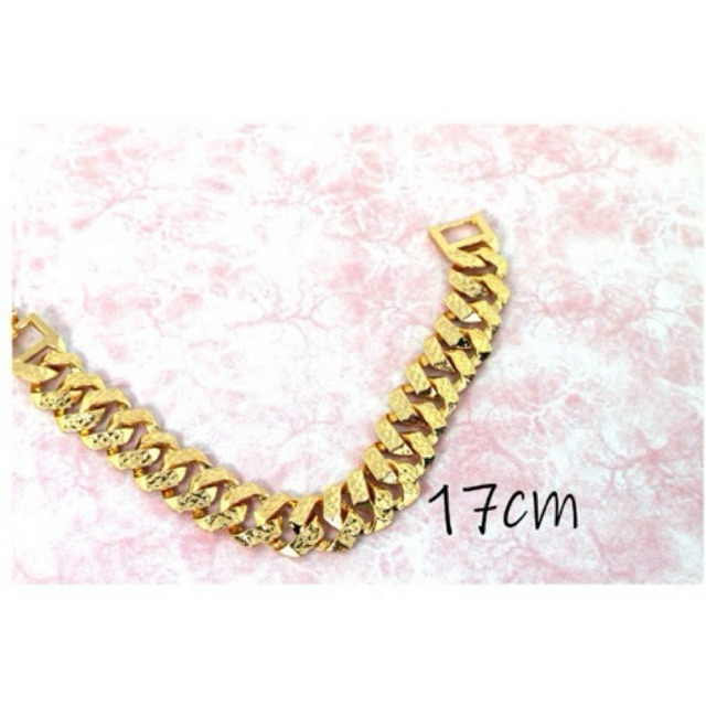 gelang rantai tangan wanita xuping gelang polos gold bracelet emas