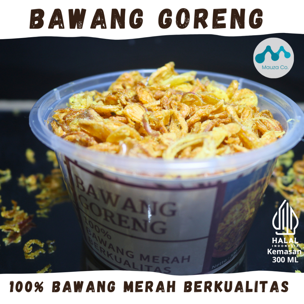 

Bawang Goreng Khas Brebes 100% Asli Premium Kemasan 300 ML