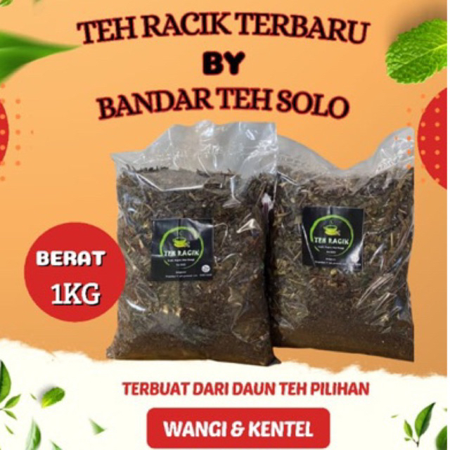 

RACIKAN TEH SOLO TERBARU (Wangi Legit Kentel) Asli Solo Berat Bersih 1Kg