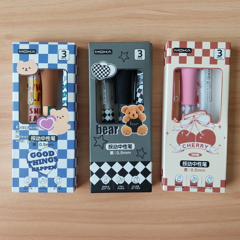 

SPESIAL American Retro FAT PEN Pulpen Gendut SET 3 Pcs
