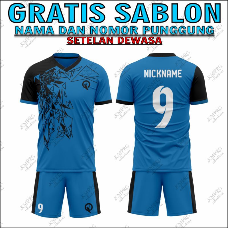 JERSEY FUTSAL CUSTOM NAMA DAN NO PUNGGUNG BP001