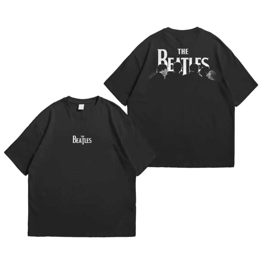 KAOS OVERSIZE KAOS THE BEATLES /KAOS BAND METAL TERPOPULER /KAOS DISTRO /BAJU DISTRO /T-SHIRT