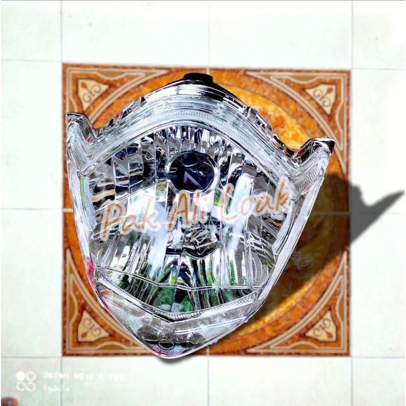 reflektor lampu depan Set rumahan dan kaca mika lampu Yamaha Vixion 2 lama old