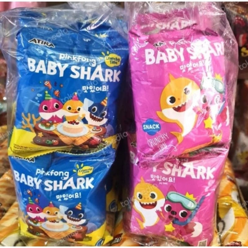 

Chiki Baby Shark Berhadiah (1 pak isi 10pcs)/Ciki Berhadiah Baby Shark/Baby Shark Snack Berhadiah