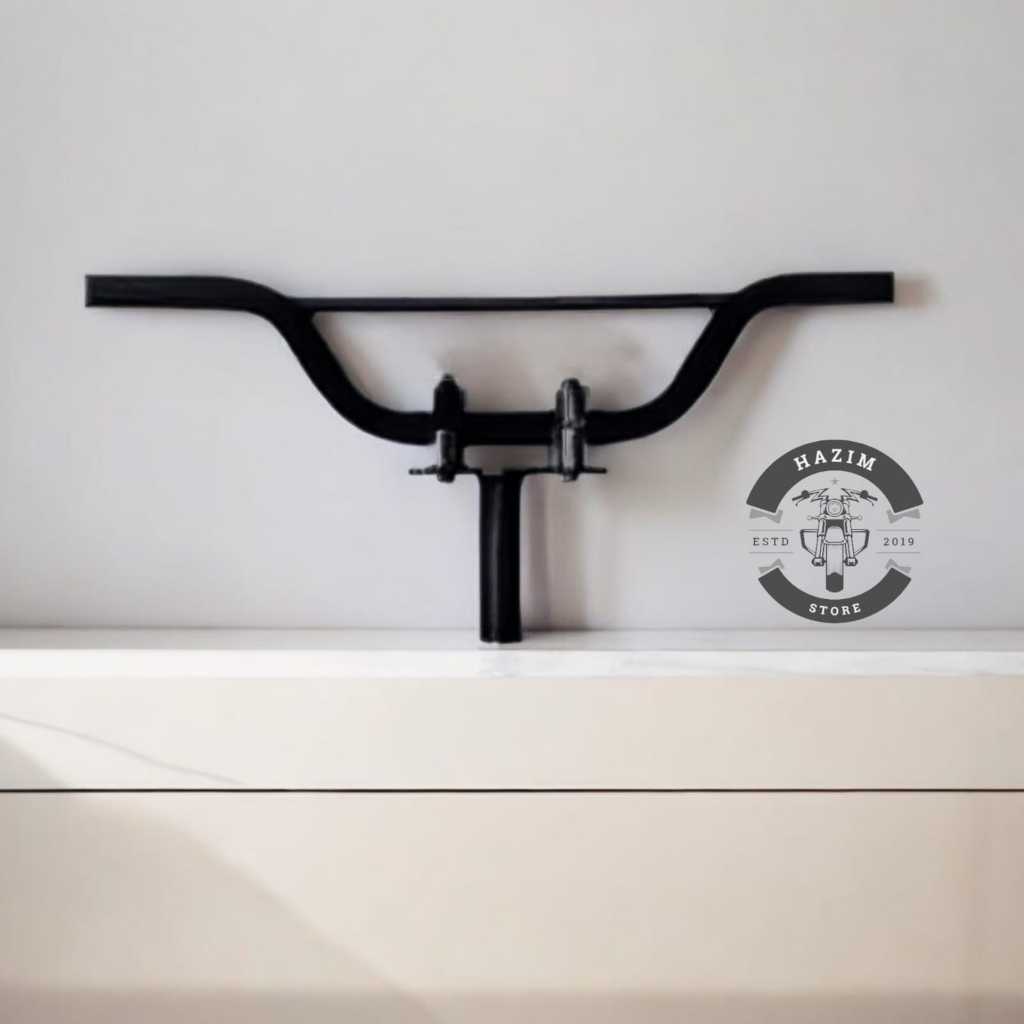 paketan stang trail hitam bebek dan matik universal