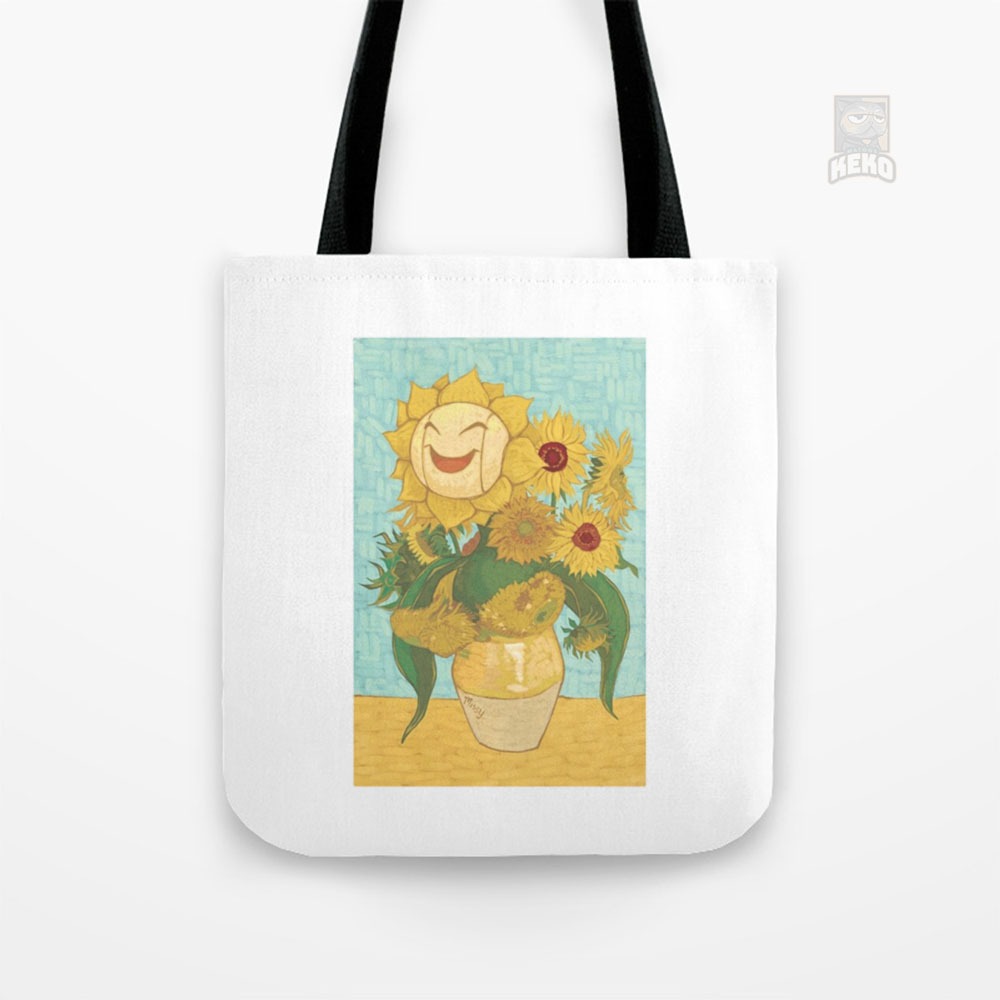 Tas Slempang | Tote Bag Kanvas Sunflowers van gogh