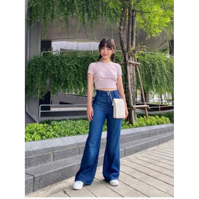 Uniqlo Ribbed Purple Crop Top