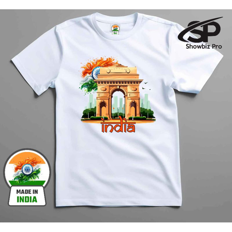 Baju Kaos Souvenir India Tshirt Distro Oleh Oleh Mumbai New Delhi Pakaian Atasan Pria Wanita Casual 