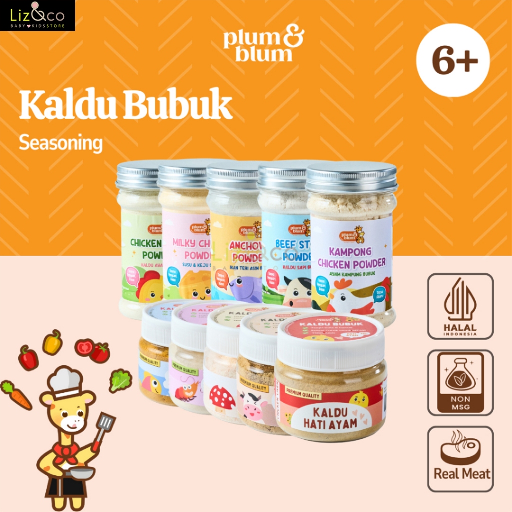 

Plum & Blum Kaldu Mpasi Kaldu Sapi Kaldu Ayam Kaldu Jamur - 100 gram