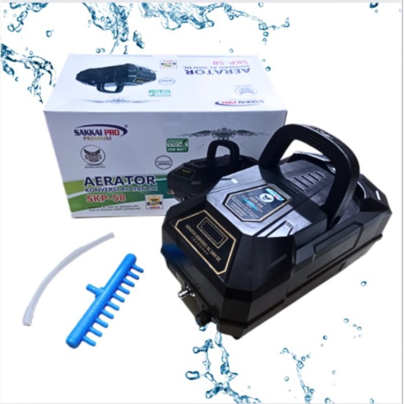 SAKKAI PRO SKP 58 POMPA UDARA AIRPUMP AERATOR KONVERSI AC DC