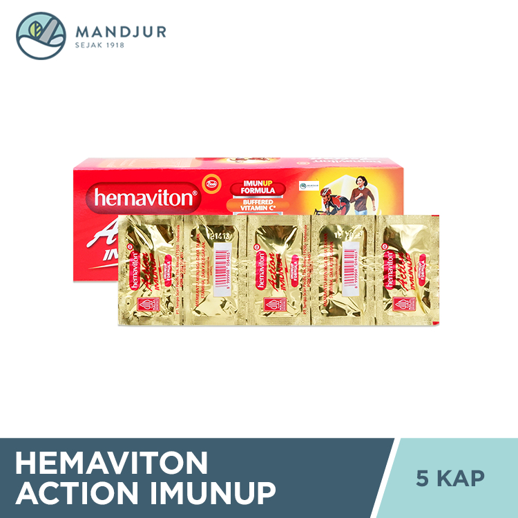 Hemaviton Action Imunup - Suplemen Penambah Stamina, Tenaga, dan Energi